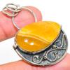 Natural Septerian Stone Gemstone 925 Sterling Silver Gift Pendant 2.09" V8P36
