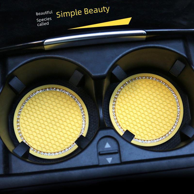 Креативная подставка под автомобиль в виде сот: Многофункциональное хранилище Cross-Border с противоскользящим ковриком из горного хрусталя