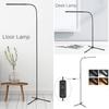 LED Floor Lamp 360° Flexible Gooseneck Warm Light White Light  Adjustable Brightness 120 LED Beads Desktop Lamp Triangle Base