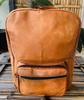 Leather Goat Bag Backpack Rucksack Vintage Messenger Real Laptop Brown Bag.