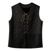 Kids Boy Girl Medieval Vest Lace Up Steampunk Renaissance Waistcoat Top Halloween Costume