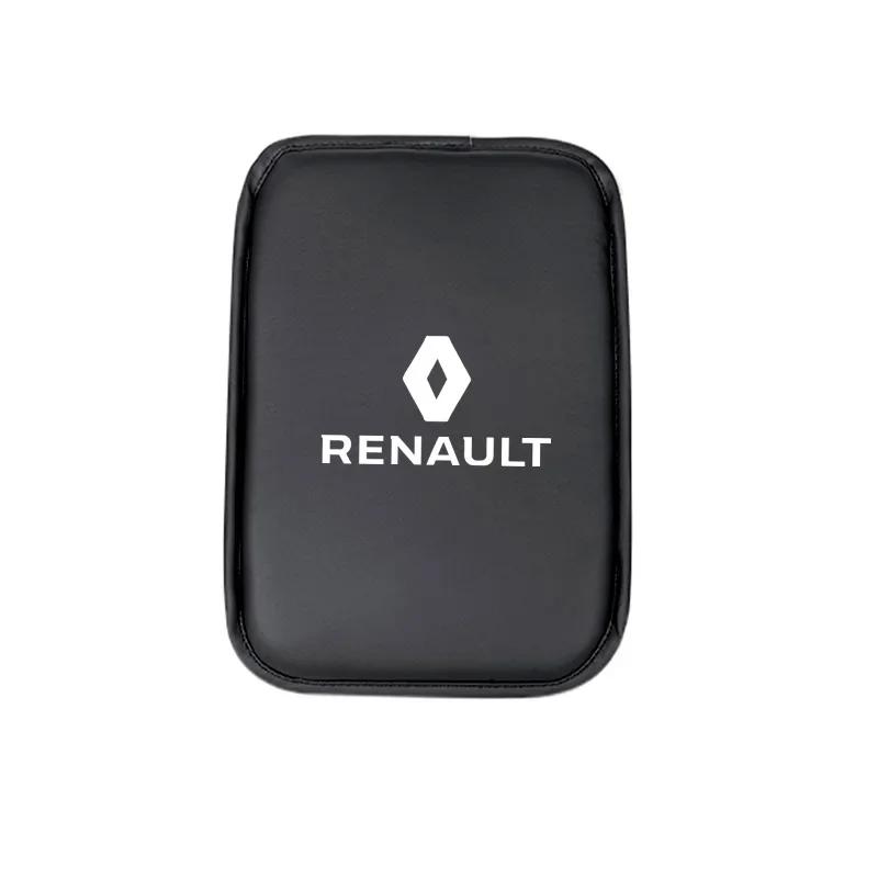 Колпаки на колеса для Renault Fluence Latitude Laguna Clio Koleos Megane Espace Кожа PU Коврик в подлокотник автомобиля Подушка подлокотника Аксессуары