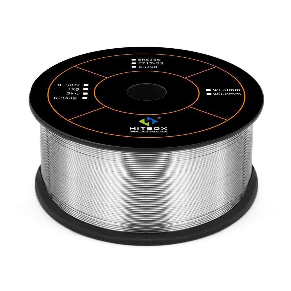 E71T-GS Flux Cored Wire 0.8mm Welding Wire/Rod Gasless Welding Wire 0.8mm/1.0mm For Gasless MIG Welding Machine HITBOX Accessories MIG Wire