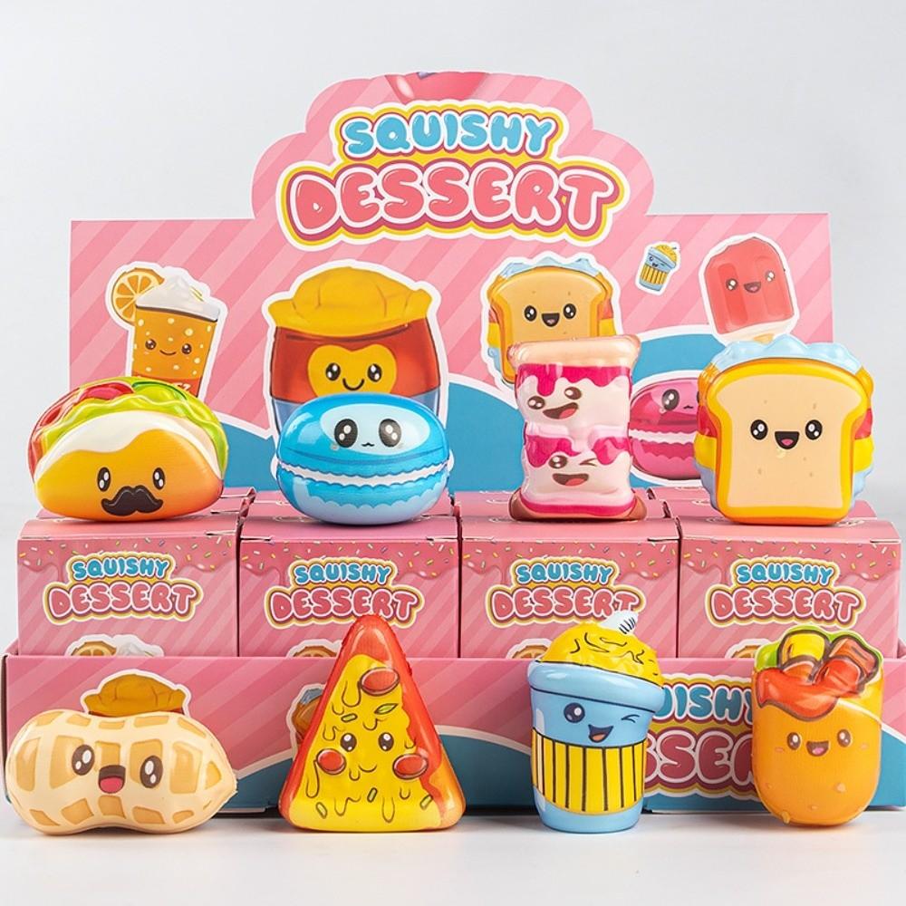 Набор из 12 шт. ПУ Сквиши Игрушка-сюрприз Коллекционные Mystery Boxes Куклы Игрушка-антистресс для сжимания Подарок