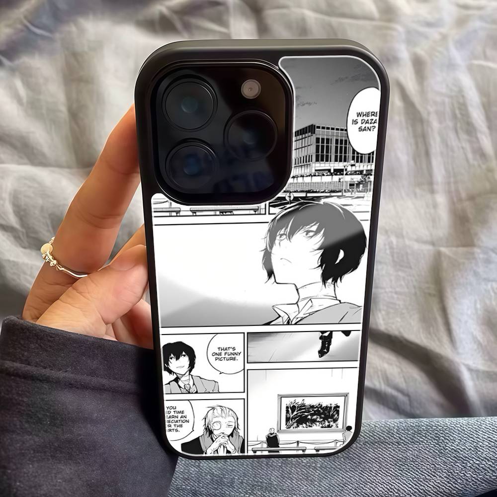 Аниме O-Oshi No K-Ko Чехол для телефона Для iPhone 17 Air 16 15 14 13 12 11 Pro Max PC TPU Черный Жесткий