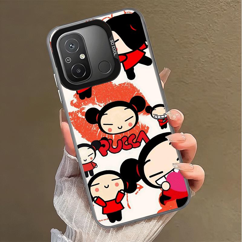 Мультяшный милый противоударный чехол для телефона Pucca Garu для Xiaomi Poco X7 X6 X5 X3 Pro F7 Ultra M8 Redmi 15C 15 14C 13C 12C 10C 13 12 10