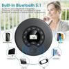 Bluetooth CD player with speakers, rechargeable 1400mAh portable CD player with anti-shock/skip protection