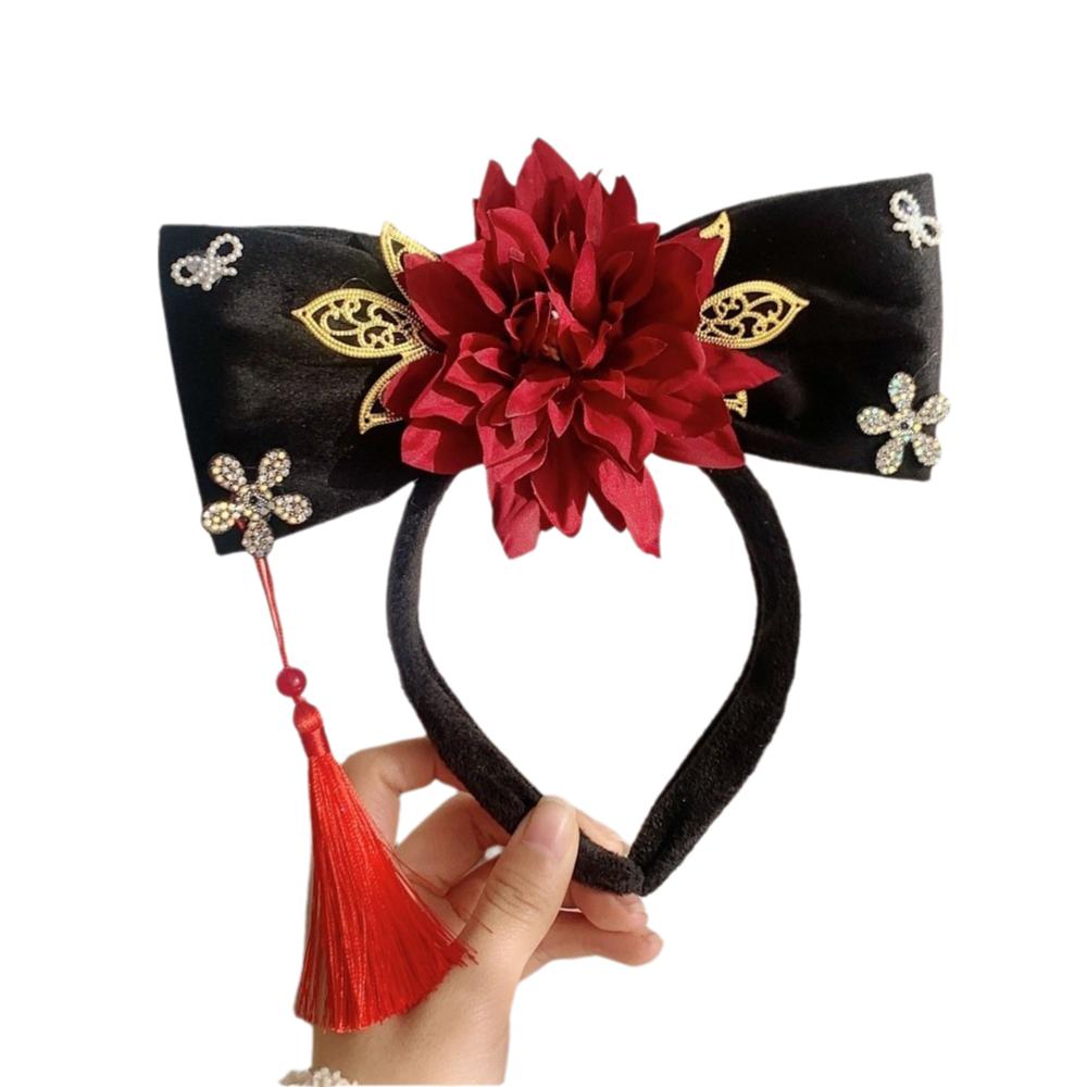 Cloth Hanfu Hair Hoop Pearl Chinese Style Headband Classical Ancient Style Headwear Festival