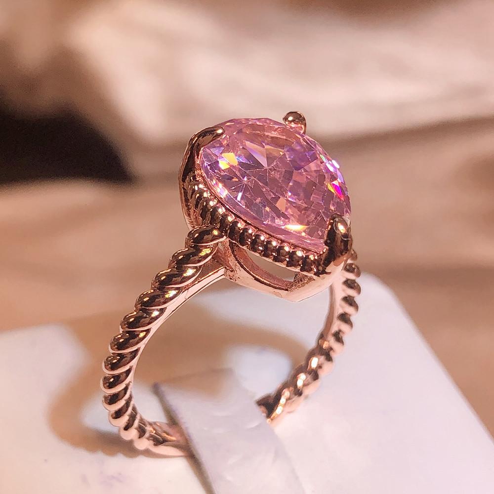 Простое кольцо в форме сердца для женщин, женские милые кольца на палец, романтический подарок на день рождения для подруги, модные украшения из камня с цирконием