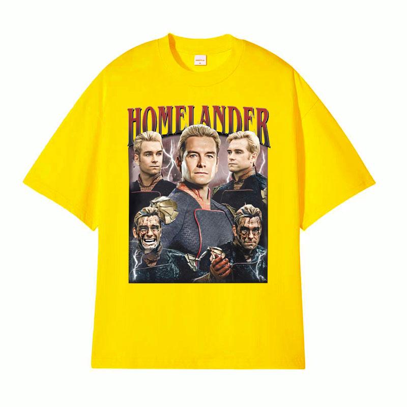 Limited The Homelander The Boys Season 4 The Boyz Vintage Graphic T Shirts Men Women Fashion Classic ONeck Short Sleeve Tshirt