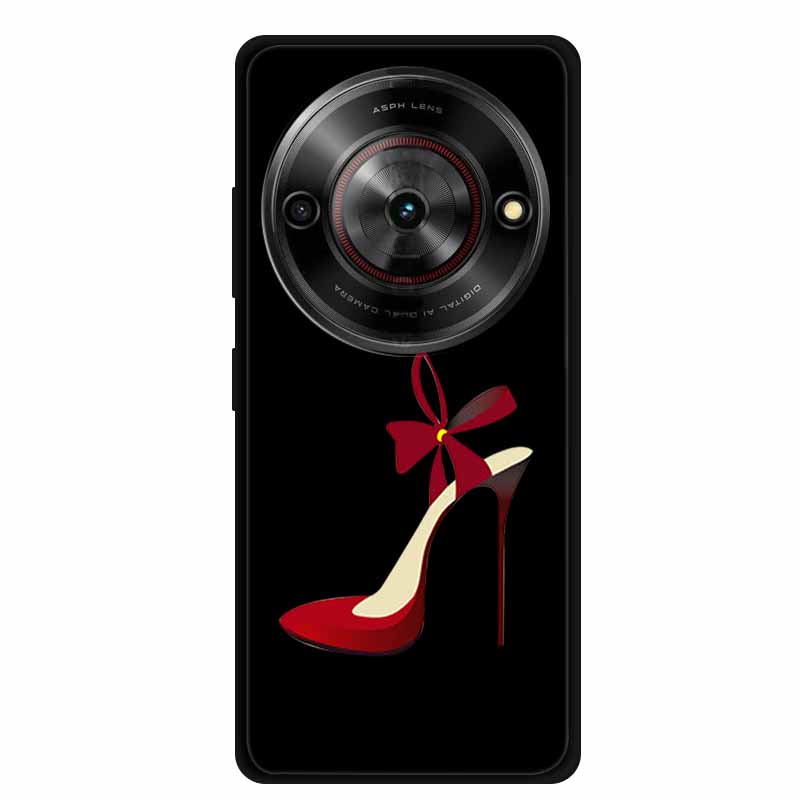 Чехол для ZTE Blade A75 Черный Силиконовый Милое Животное Цветочный Мягкий Чехол для ZTE Blade A75 5G ТПУ Чехол Funda для ZTE A75 Coque A 75