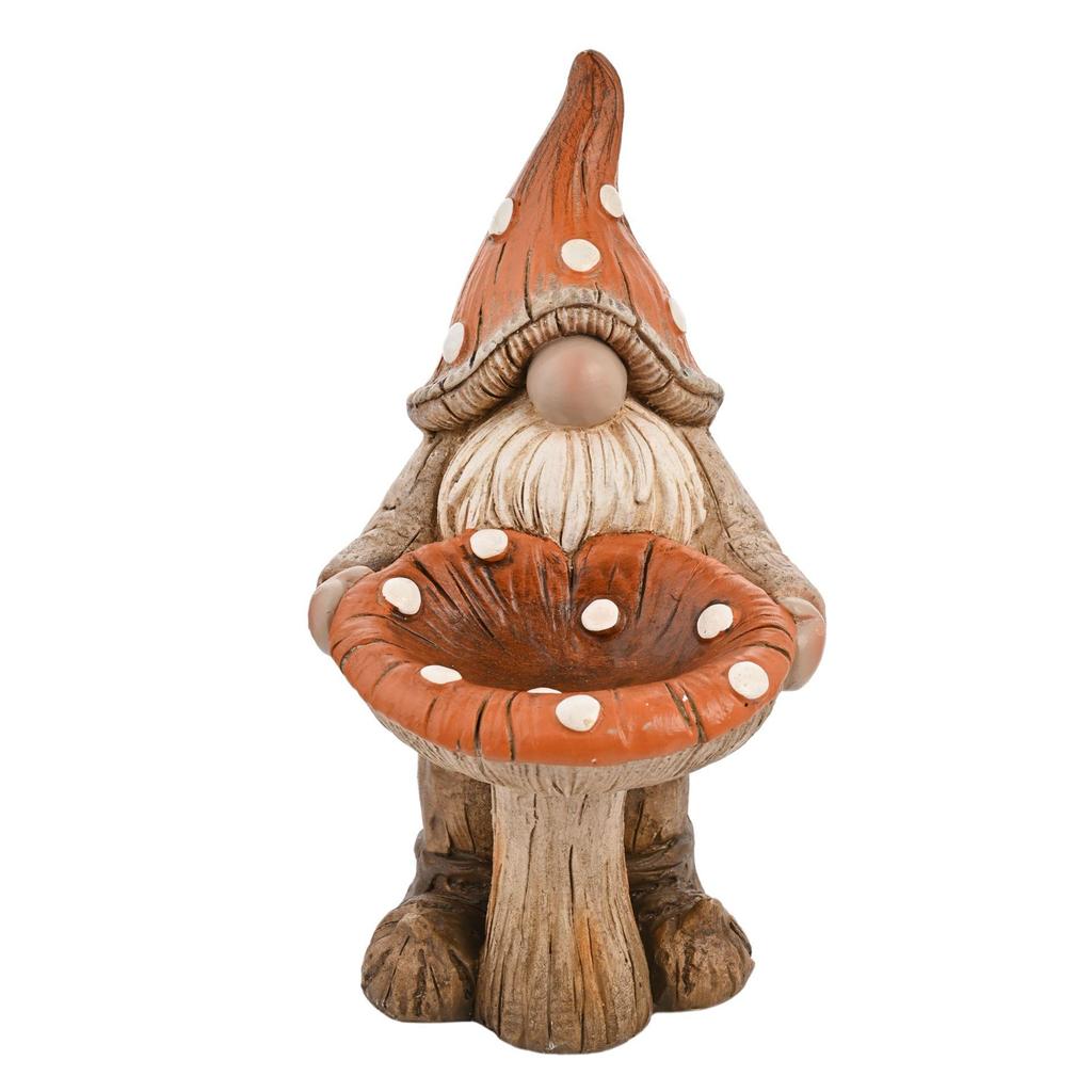 Country Living Gnome And Toadstool Birdfeeder