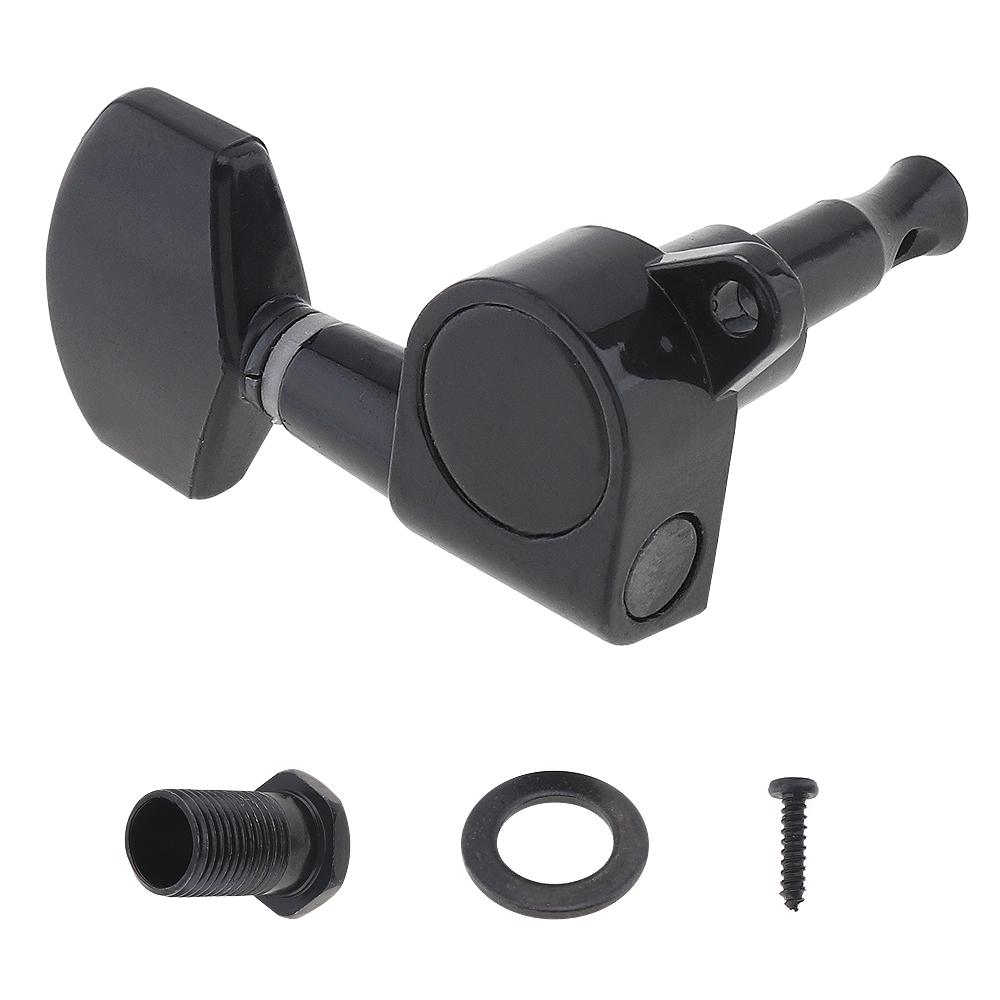 6pcs Guitar Tuning Pegs Tuner 3R+3L Square Head All Closed Machine Head for 40 / 41 Inch Folk Guitar