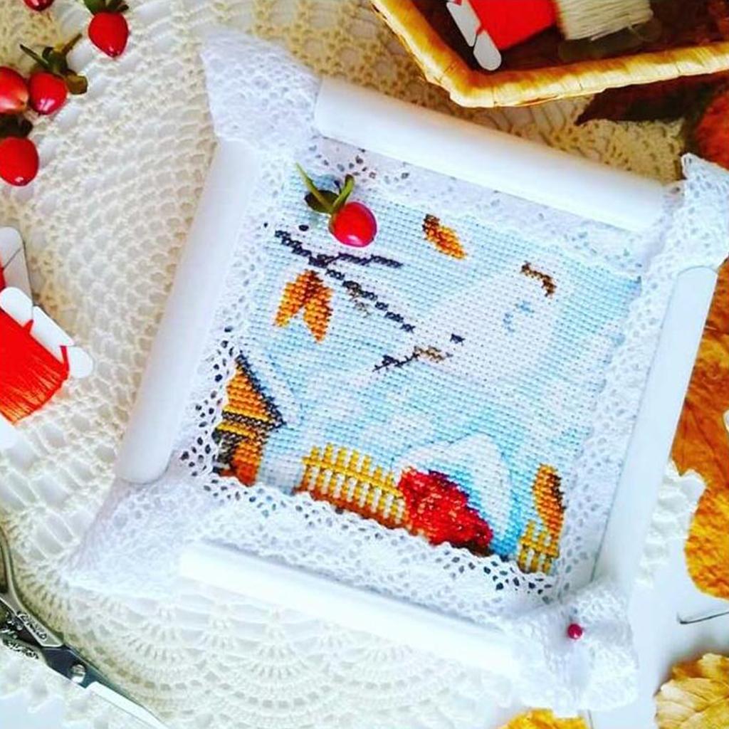 Прямоугольный пластиковый зажим, пяльцы для вышивания, подставка-держатель, удобные в эксплуатации принадлежности для вышивки крестом 30x25x20 см