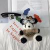 Stuffed Animal Panda Keychain Cute Pilot Panda Plush Key Ring Plush Key Ring  Women Girls