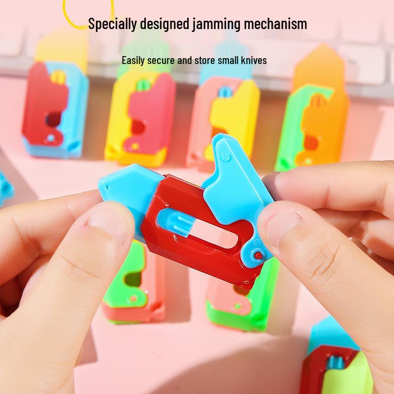 Ручная 3D мини-нож-бабочка Светящаяся редька Игрушка-антистресс