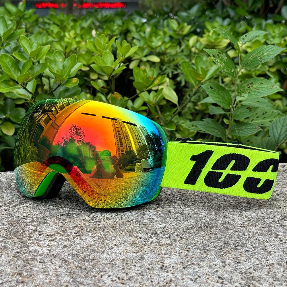 Лыжные очки с двойным слоем UV400, противотуманные зимние спортивные очки для активного отдыха, горнолыжные очки, маска для сноуборда, мужские и женские очки для сноуборда