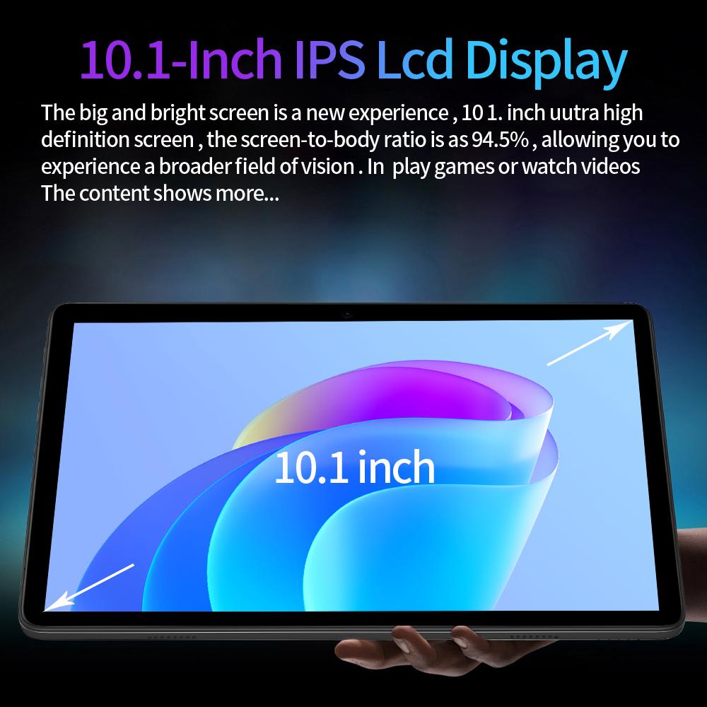 BDF Планшетный ПК G15 10,1 дюйма, 8 ГБ + 256 ГБ, Android12, 3G/4G LTE/5G/WIFi
