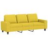 Vidaxl Sofa 3-Osobowa, Jasnożółta, 180 Cm, Tapicerowana Tkaniną