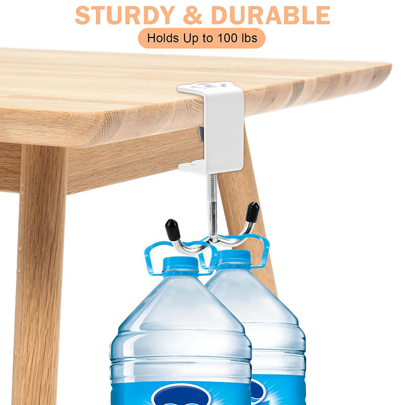 Съемный студенческий крючок для сумки Без сверления Сильный клейкий держатель для края стола Портативный настольный держатель для сумки для школьных принадлежностей