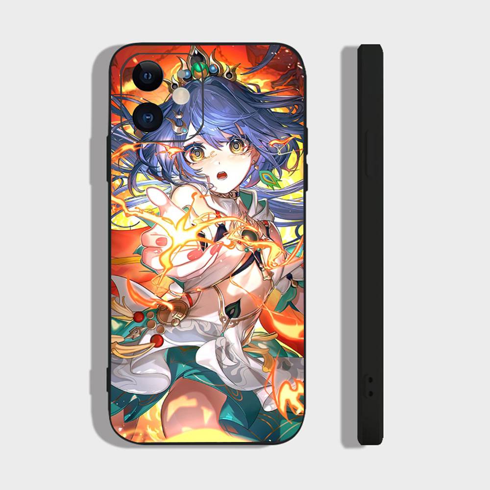 Yunli Анимированная игра Honkai Star Rail Чехол для телефона для iPhone 17 Air 16 15 14 13 Pro Max 11 12 Черный силиконовый чехол