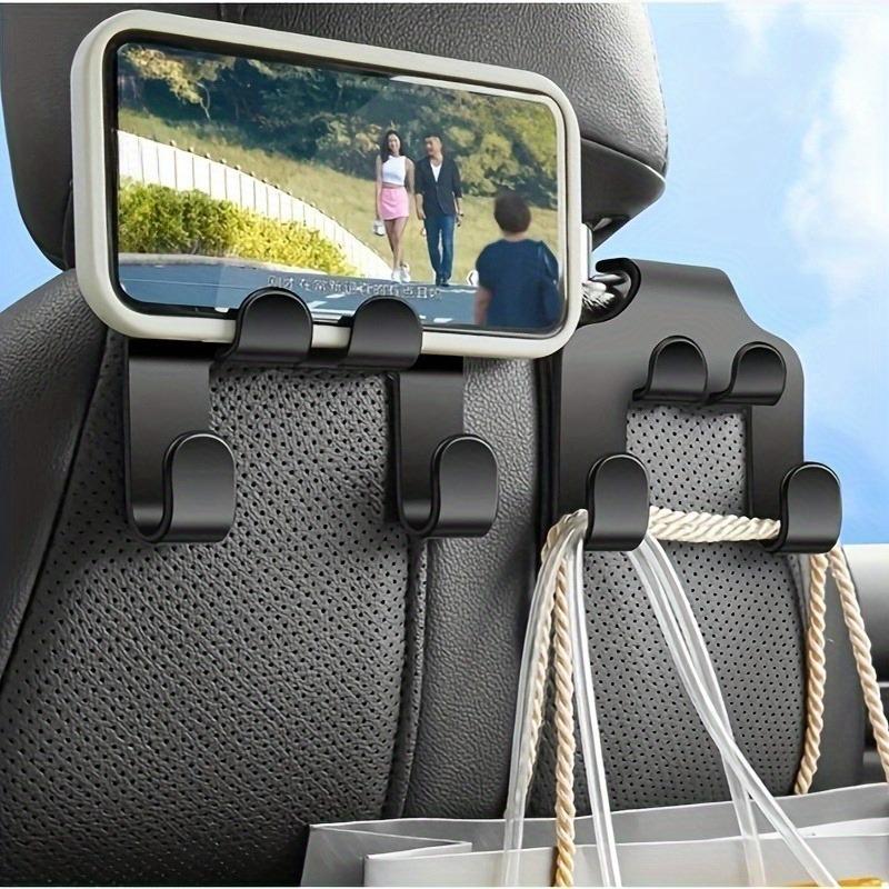 1/2PCS Car Multi-function Mobile Phone Holder Hook Car Seat Hook with Mobile Phone Holder Storage Hook