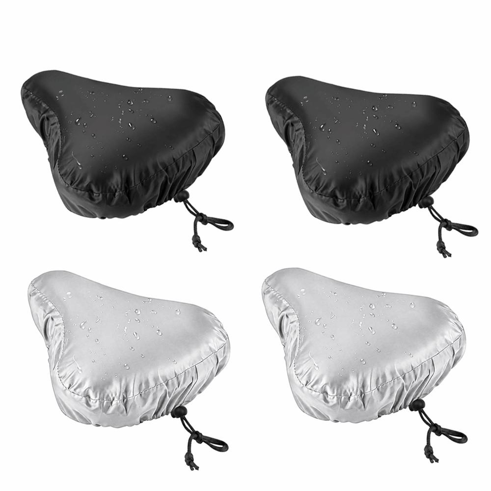 4PCS Washable Bicycle Saddle Cover 210D Oxford Fabric Bike Seat Rain Cover  Mountain Bike Protection