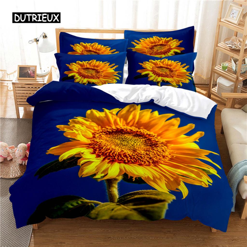 Красивый комплект постельного белья с цветочным принтом, комплект пододеяльников, комплект постельного белья с 3D-печатью, комплект постельного белья размера «queen size», модный дизайн