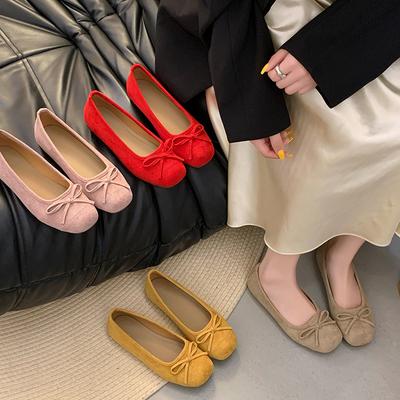 Кожаные туфли на плоской подошве женские 2025 весна и лето универсальная юбка один педаль Мэри Джейн женские туфли балетные вечерние туфли