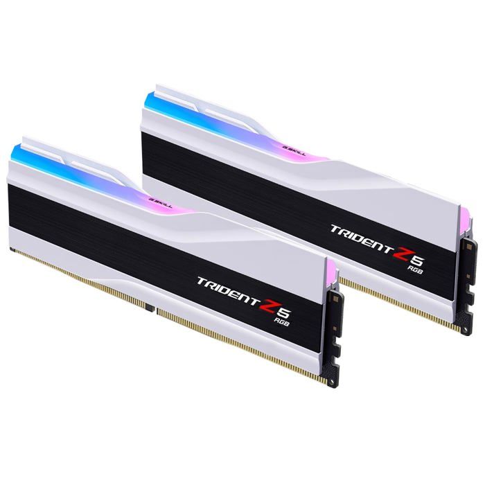 Barrette De RAM - G.Skill - Trident Z5 RGB - 48 Go - DDR5 8000 MHz - CL40 - Blanc