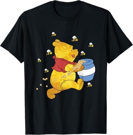 Winnie The Pooh Honey Jar And Bees Graphic TShirt Size S 4xl