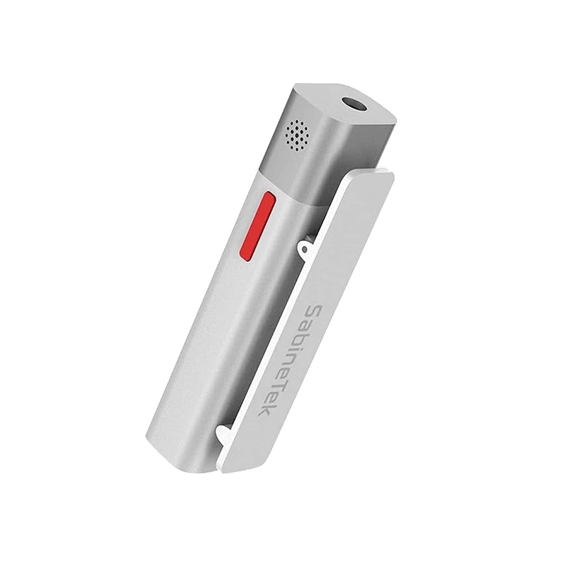SabineTek SmartMike+ Ultra-compact wireless microphone Connect via Bluetooth With true noise reduction function, only removes noise without damaging