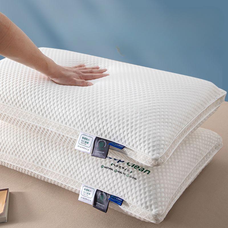 Class A Knitted Cotton Pillow, Non-collapsible Pillow Core, Deep Sleep, Cervical Vertebra Protection, Household Student Dormitory Single Pillow