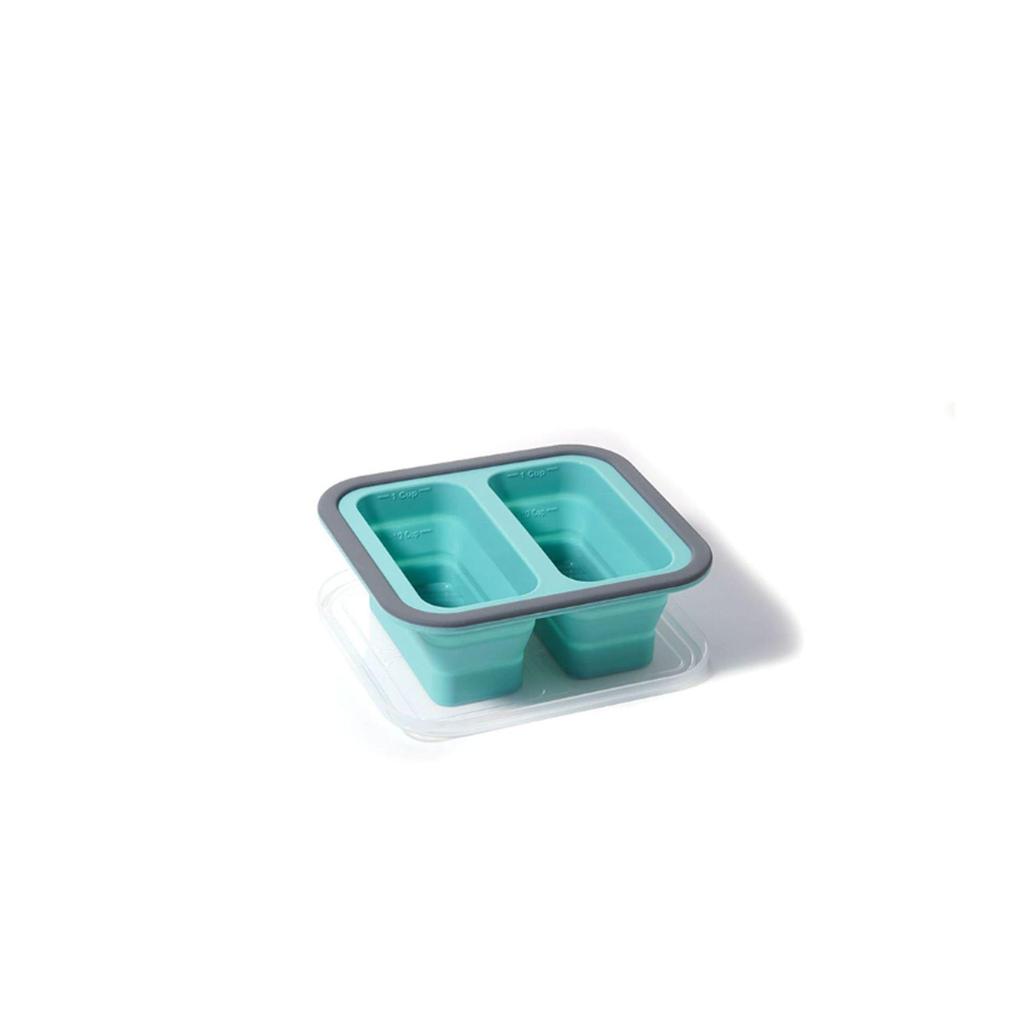 Portable Silicone Foldable Lunch Box - Fresh-Keeping, Classified Storage for Outdoor Picnics