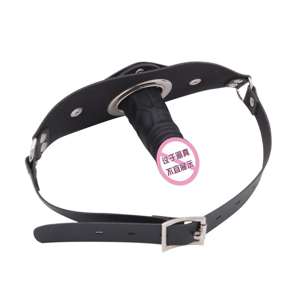 Silicone Dildos Ball Gag Detachable Horse Harness-Type Mouth Ball Deep Throat Mouth Cup SM Female Slave Training Couple Sexy Sex Product