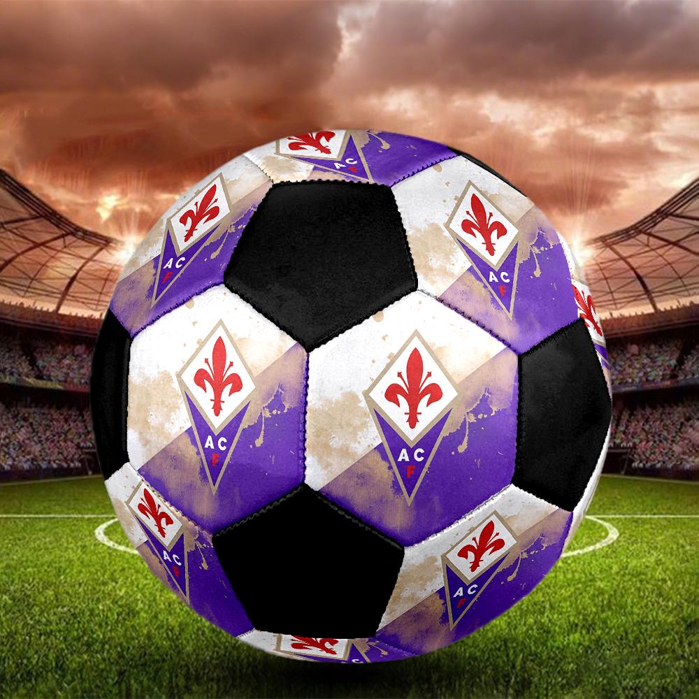 РАЗМЕР 5 Футбольный мяч ACF Fiorentina Цветной Для всех возрастов Машинная строчка ПВХ Готов к соревнованиям Прочный Высокий отскок