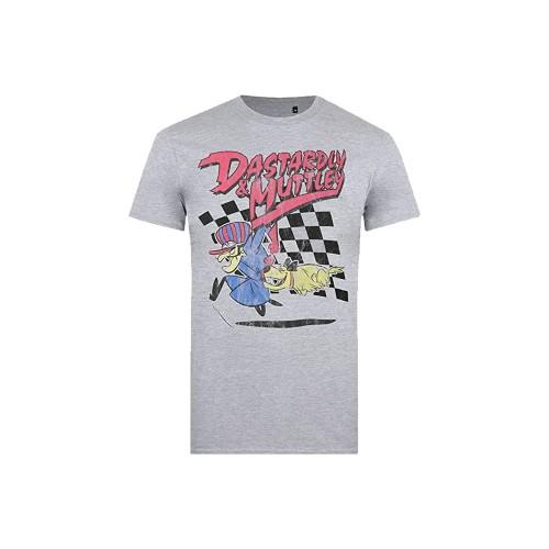 Wacky Races Mens Dastardly & Muttley Heather T-Shirt