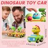 Игрушки для машинок-динозавров для малышей в возрасте от 1 до 3 лет, гоночные машинки для малышей-животных, наборы игрушечных машинок для малышей