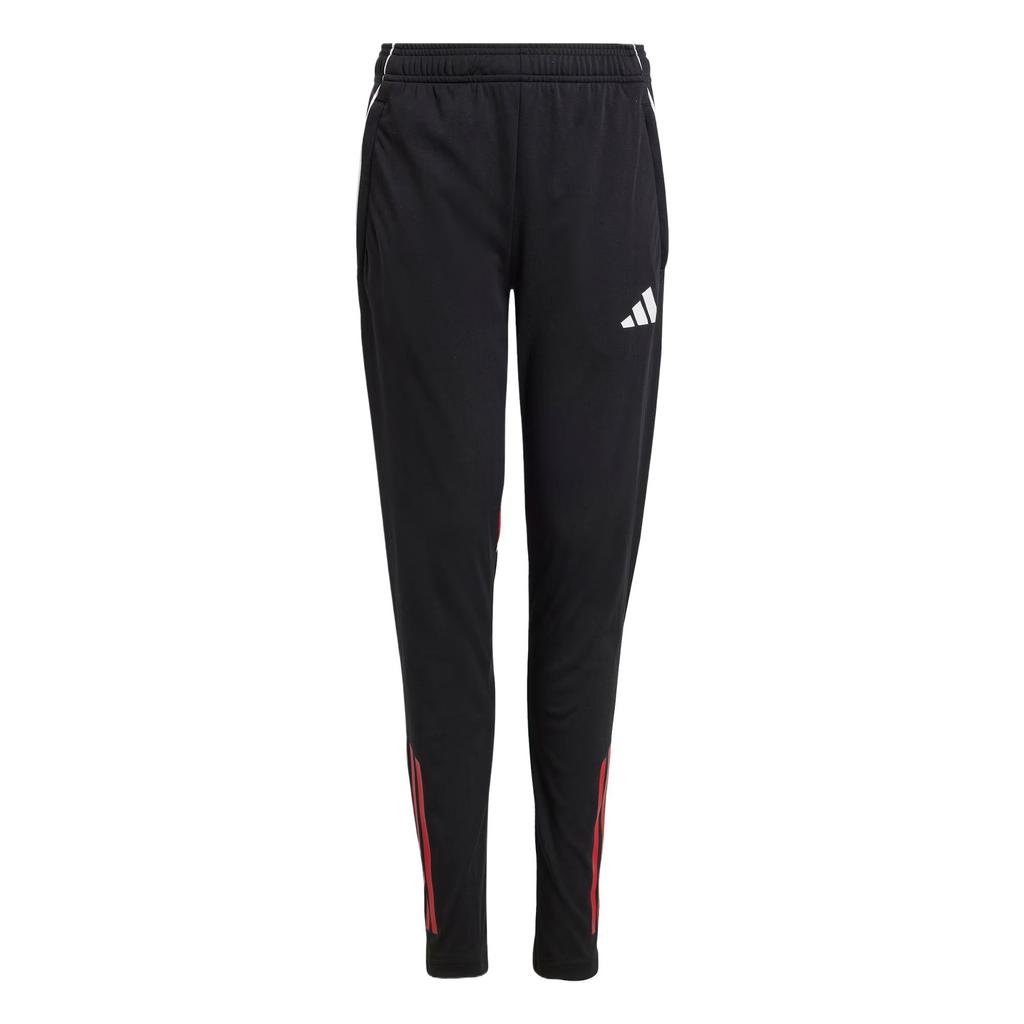Adidas Moderate Kids' Sweatpants Autumn Spring Black/Energy Red JI6499