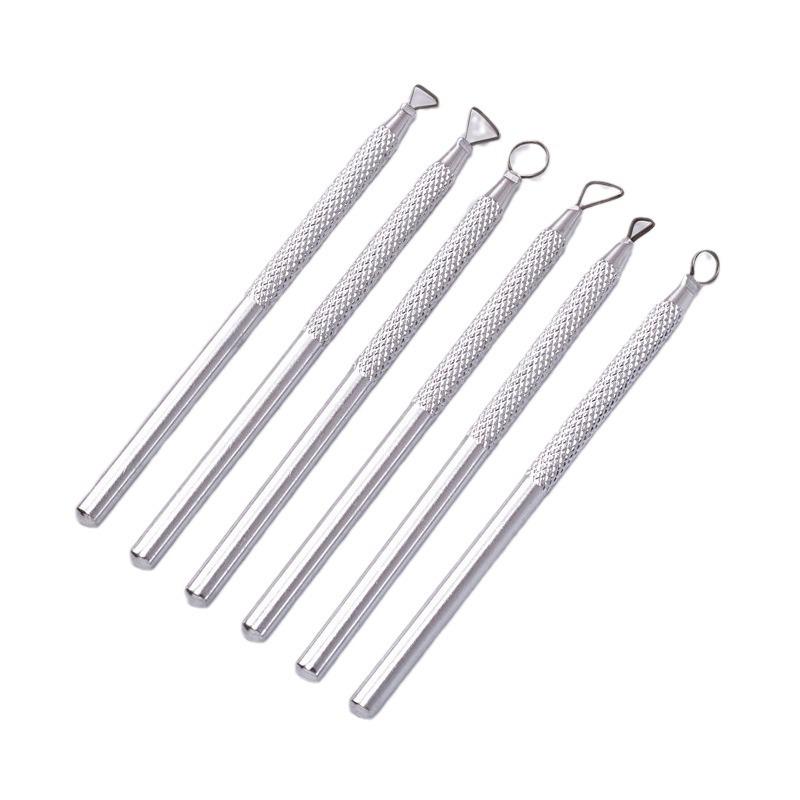 Non-Slip Aluminum Rod Carving Tool Set for Clay and Pottery - 6 Pieces