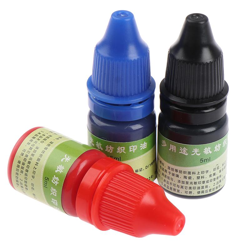 5ml Textile Clothes Waterproof Ink Special Ink for Students Children Name Stamp