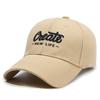 Curved Cotton Brim Cap With Embroidery Adjustable Strap Men Women Outdoor Use