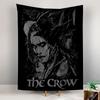 The Crow Gothic Tapestry Wall Hanging, Dark Hero Movie Art, Cult Film Wall Decor for Bedroom Man Cave