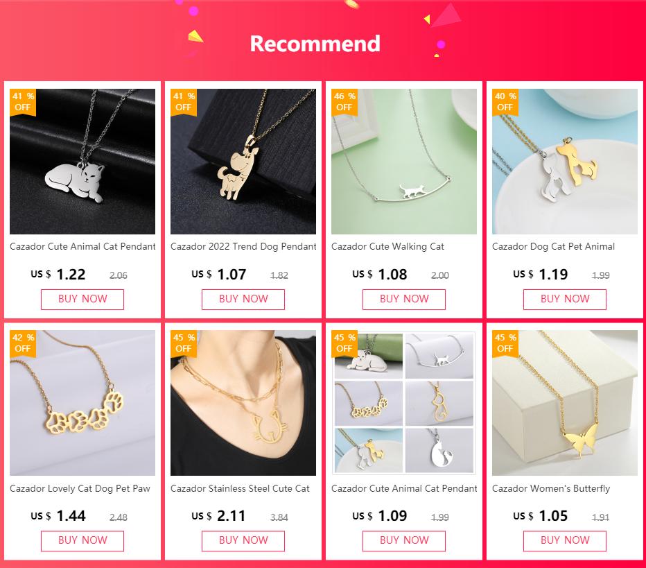 Cazador Brachiosaurus Dinosaur Necklace for Women Boys Gift Stainless Steel Choker Neck Chain Animal Jewelry 2026 Trend