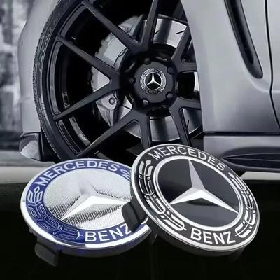 4 шт. 75 мм Колпачки ступицы колеса автомобиля для A/B/C/E/S/GLA/CLS Class C200L GLC GLK CLA Декоративные аксессуары