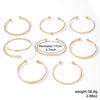Hot-selling simple wind opening bracelet set, fresh and sweet diamond-encrusted bracelet women's multi-layer stacking women's jewelry