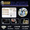 ORSA JEWELS Изумительное кольцо из стерлингового серебра 925 пробы с муассанитом цвета D для женщин, роскошное свадебное, полностью из муассанита, MOR21