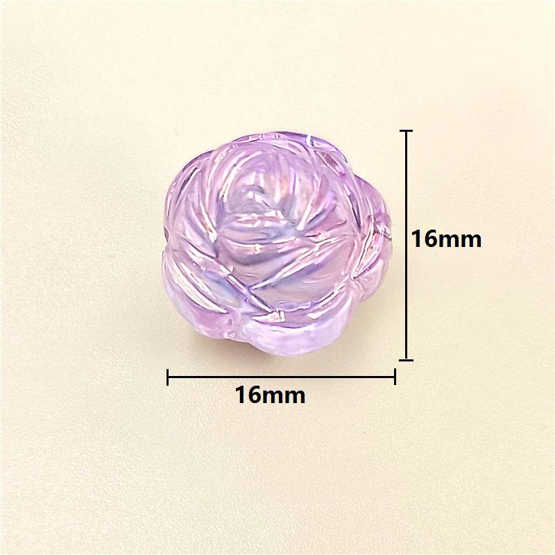 Прозрачные аксессуары из бисера ручной работы Цветочные свободные бусины Двусторонние 10 шт. Материалы для изготовления Трехмерный УФ-акриловый браслет Ожерелье DIY