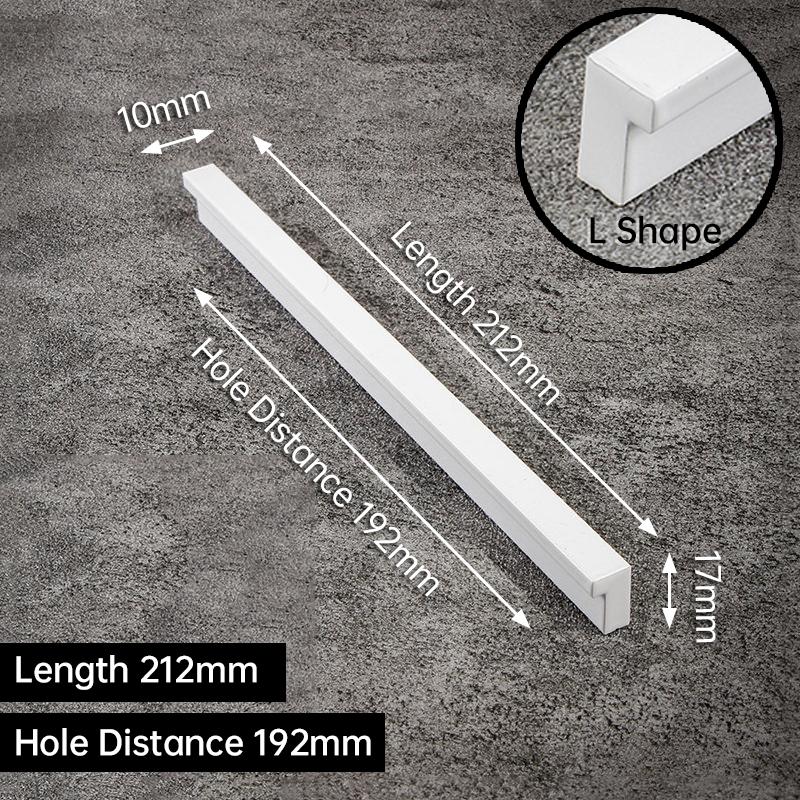 KAK Fashion White Long Cabinet Handles 1500mm Length Aluminum Alloy Kitchen Cupboard Door Pulls Furniture Handle Door Hardware