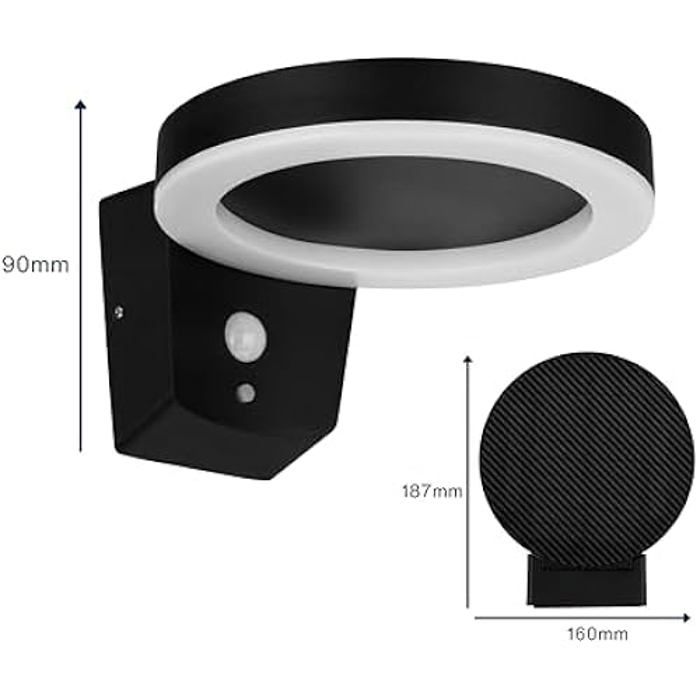 Солнечное освещение - REV - 2023001100 - Черный - Круглый - Светодиод